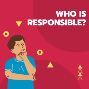 illustration of man thinking about 'responsibility'